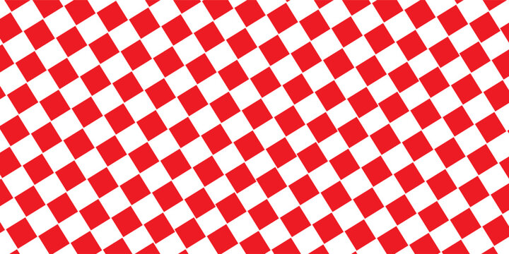 PrintRed white tablecloth pattern lines. Gingham seamless pattern. Christmas backgroound. Strokes texture for textile shirt plaid, tablecloth, cloth, blanket, paper, makeup. Checkered print.