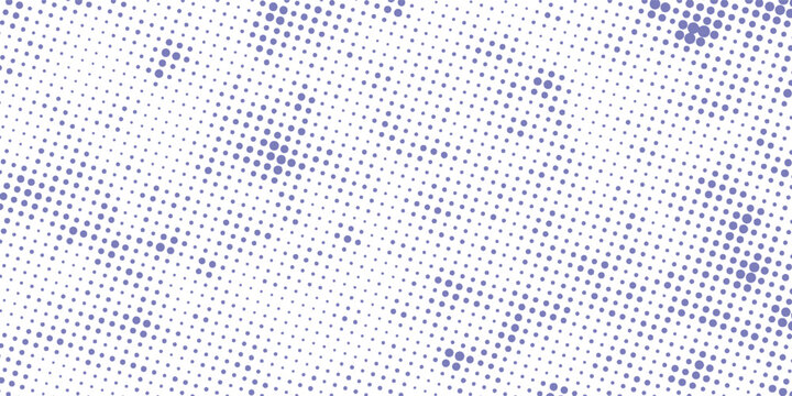 Abstract Blue and White Grunge Halftone Dot Texture Background. Vector Illustration