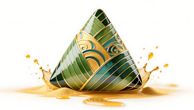 Dragon boat festival traditional culture abstract art illustration