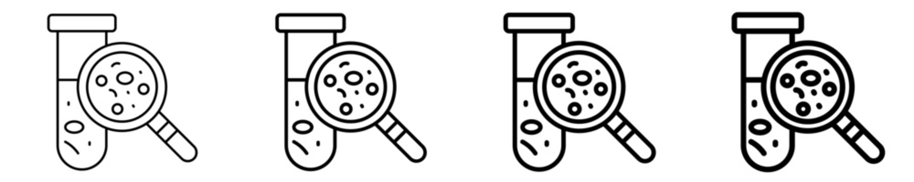 Cell Search Icon Set Different Style Collection