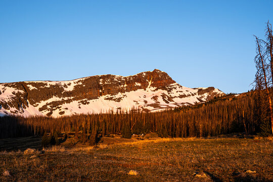 Snowy Colorado Rocky Mountains.  Rugged Weminuche Wilderness.  