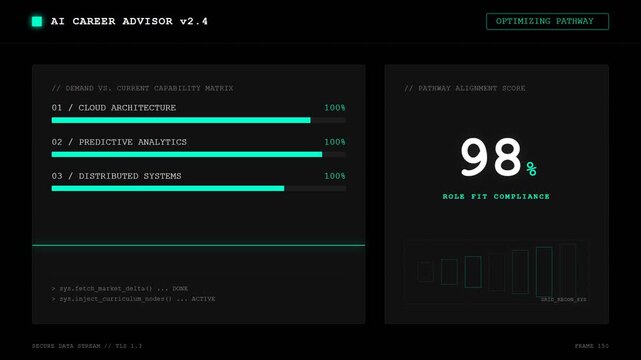 Animated dashboard monitoring carbon footprint data with progress bars