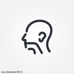 Fototapeta premium ORL Otorhinolaryngology icon symbol illustration vector eps10 logo template design pattern seamless bright minimal design flat design realistic style simple design modern design