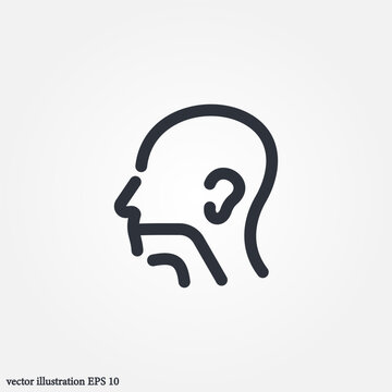 ORL Otorhinolaryngology icon symbol illustration vector eps10 logo template design pattern seamless bright minimal design flat design realistic style simple design modern design