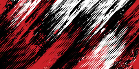 Gaming esport background striking stripes electric banner vector illustration design red black grunge brush wing comic pattern modern abstract concept livery stripes decal paint splash splatter.eps 10 © Samsul