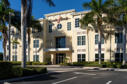 Naples, FL, USA - December 31, 2021: Quarles Building, a Class A office property located on Fontana Del Sol Way in Naples, FL, USA. 