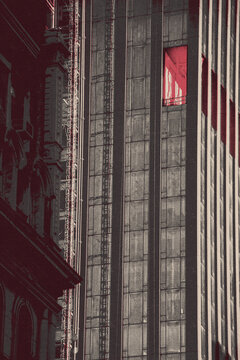 new york city skyline old vintage poster print buildings and city
