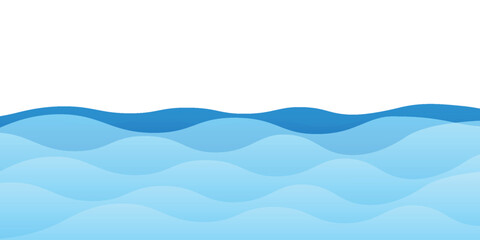 Fototapeta premium water wavy splash shape, sea waves, landscape water ripple for background, water surface, ocean graphic pattern