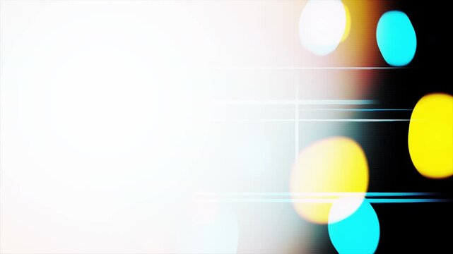 Cinematic Lens Flare Overlay with Anamorphic Light Streaks and Bokeh, Organic Light Leak, Bright Optical Glow, Slow Motion Film Effect 4k video