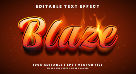 Editable blaze text effects, gradient colors. © Text monster