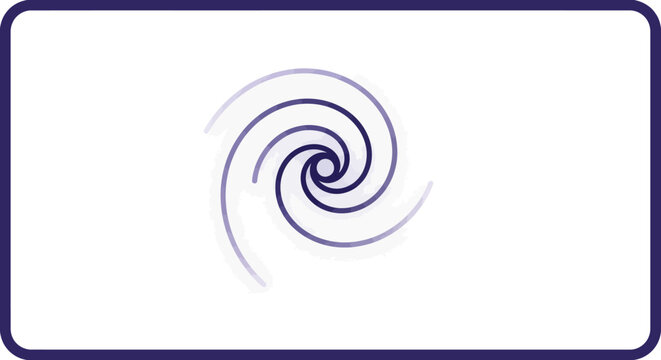 Abstract Swirl Loading Icon on White Background
