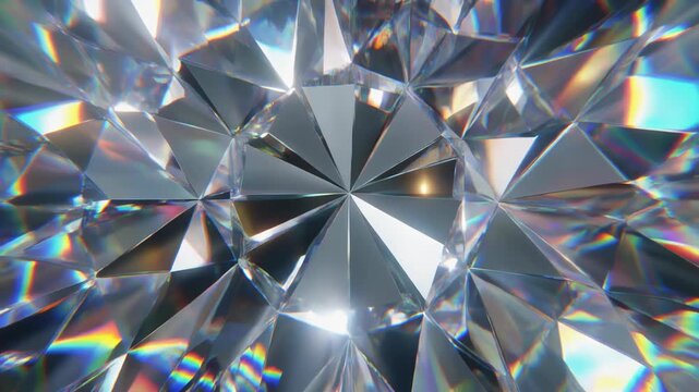 Crystal facets reflect light in a sparkling display of crystal-29 gemstone beauty