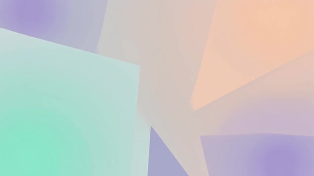 Abstract Geometric Shapes Pastel Color Palette Background.