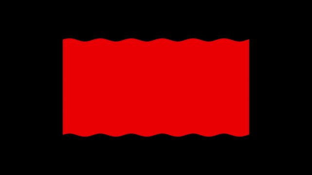 A vibrant red ticket on a sleek black background in this promotional video