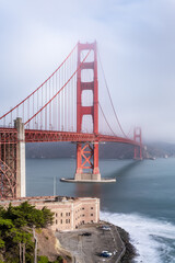 Naklejka premium Golden Gate Bridge in San Francisco, California, USA.