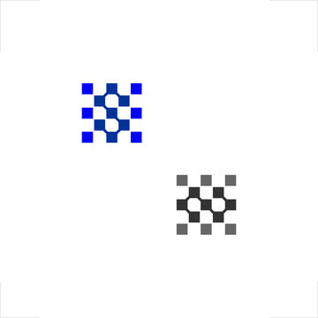 geometric letter S N node connection logo represents blockchain data systems, making it absolutely perfect for tech startups, network computing firms, software development corporate groups, and modern
