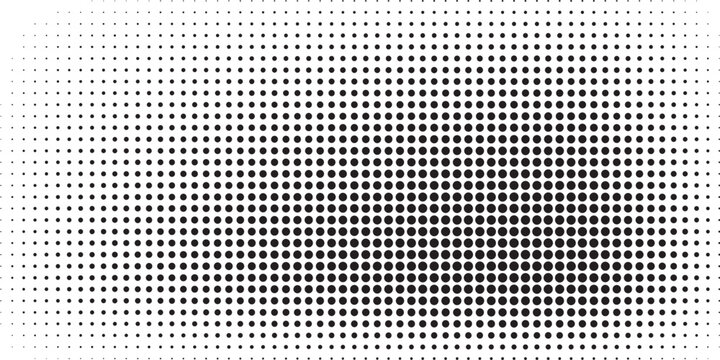 Halftone Dot Pattern Black Gradient Background &mdash; Retro Pop Art Minimal Abstract Texture