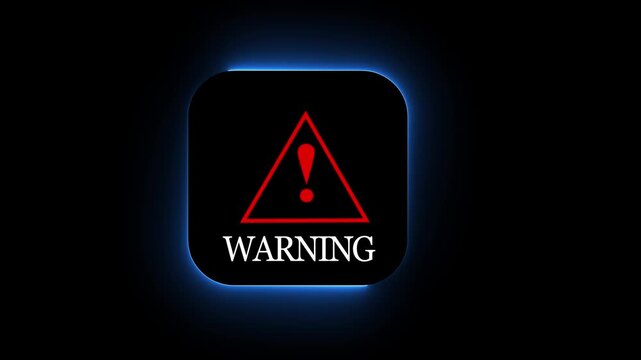 Futuristic cyber security alert interface with transparent background showing fraud warnings, scam detection, and suspicious activity icons. 4K Digital Security Animation Video&hellip;.