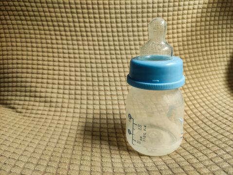 Baby Bottle with Blue Cap