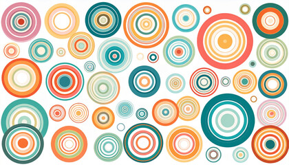 Fototapeta premium Gradient circle rings vector