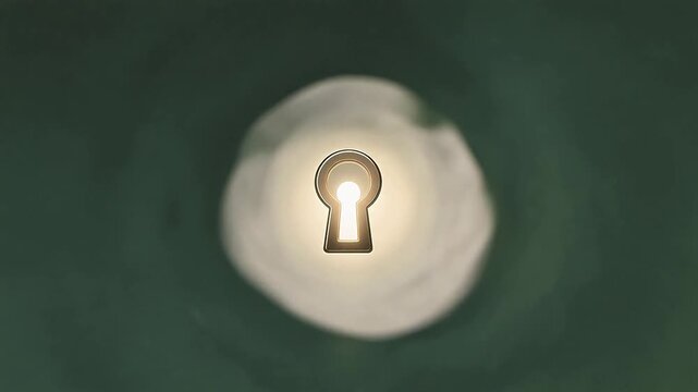 Mysterious black vortex with keyhole