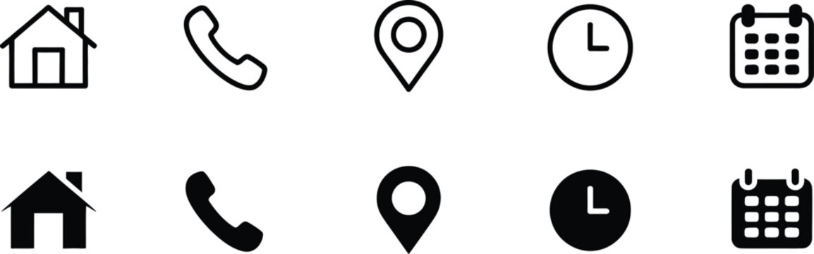 Minimalist black and white of house home shelter heart location and wifi