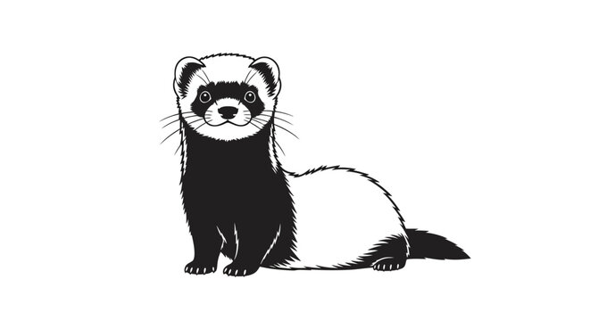 Ferret Animal Mammal Furry Creature.