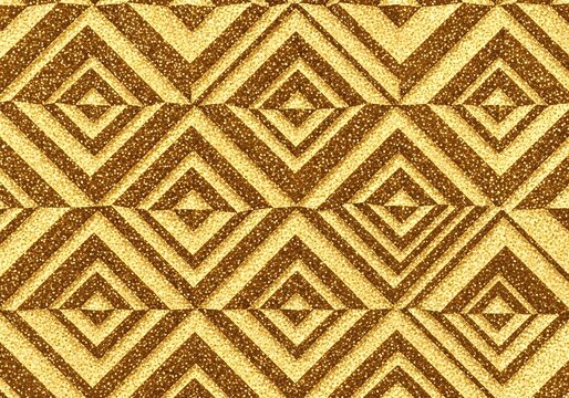 Abstract geometric background with gold triangle pattern design