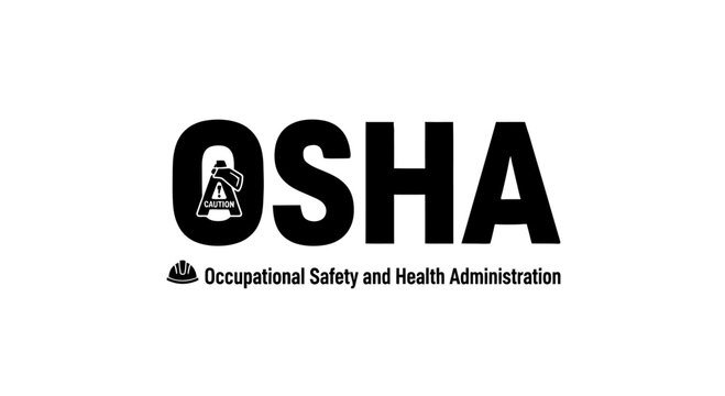 OSHA (Occupational Safety and Health Administration) logo with a caution symbol, representing workplace safety, regulations, and compliance.