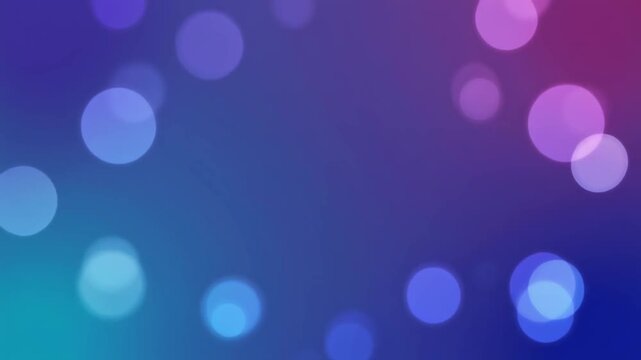 Colorful bokeh lights on a dark blue background for a festive celebration