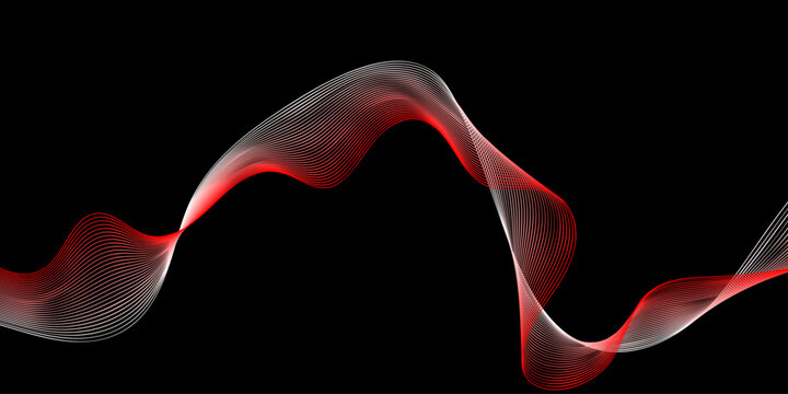 Abstract red smoke rising like waves of fire on a black background, creating a digital art wallpaper with a flowing silk motion pattern and smooth design lines