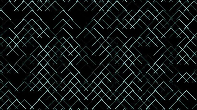 seamless pattern of metal grid motion video. line motion background