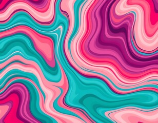 Fototapeta premium Vivid Watercolor Swirls Pastel Tones for Creative Backgrounds