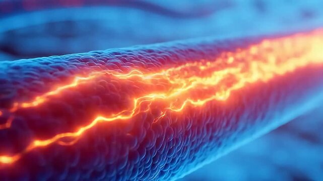 Electrifying Nerve Impulse Travel Through Node of Ranvier