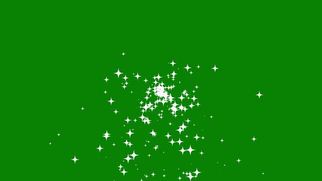  glowing emerald glitter particles, pastel color glitter trails, soft magical dust particles, funny cartoon vector sparkle doodle, bright glowing twinkle, chroma key green screen video,