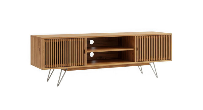 Modern wooden wall mounted tv stand