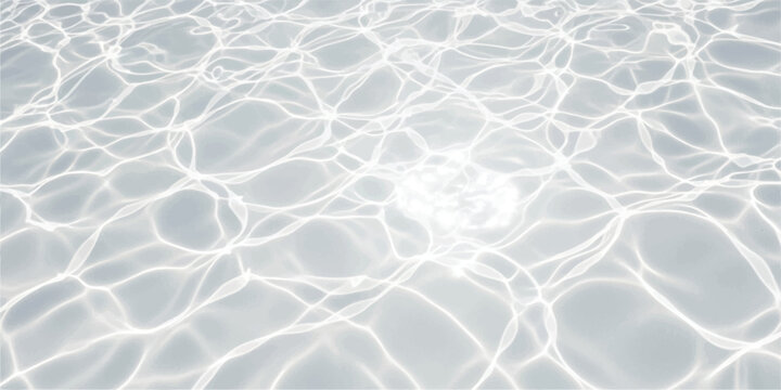 Abstract water ripples texture on a bright swimming pool