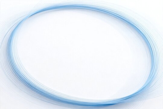 Blue lines forming an oval shape