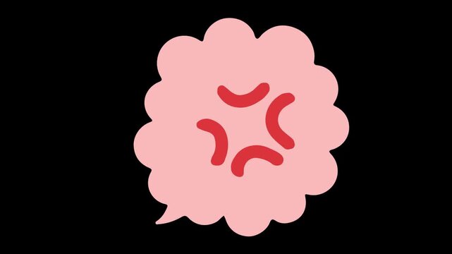 怒りの吹き出しアニメーション