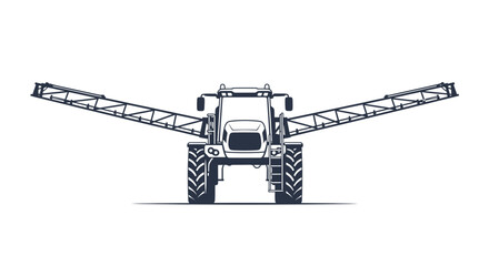 Large agricultural tractor with sprayer. © Alex