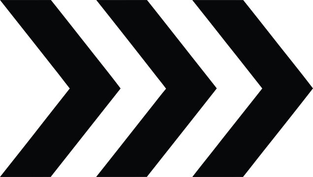 Black and white chevron arrow design with diagonal stripes