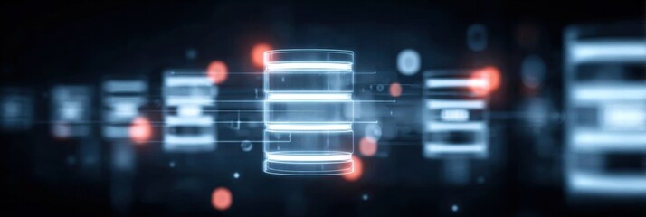 Fototapeta premium An administrator should access the account to keep the database backup safe during the active storage transfer.