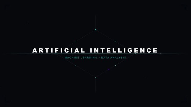 artificial intelligence machine learning data analysis animation