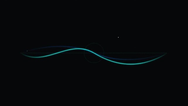 audio voice recognition sound wave tech animation