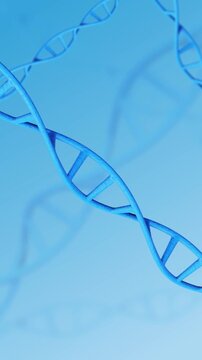 Science fiction DNA Animation Spinning on science background. Full Hd. 4K