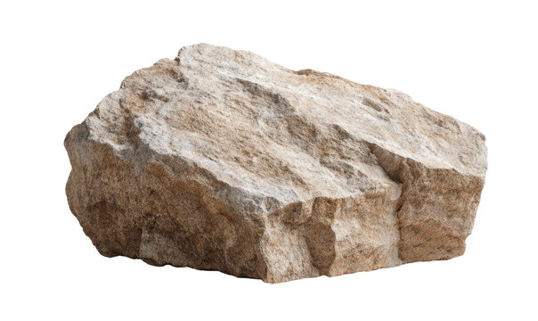 Rough textured tan sandstone rock isolated on black background beige, Isolated, Png Transparent Background