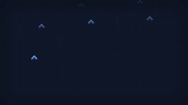 Business Arrow Upward Growth Looping Graphic Animation