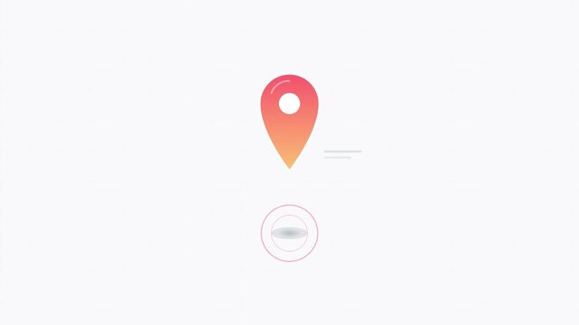 business location pin map marker navigation animation