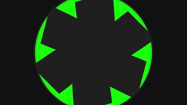 Camera shutter snap flash green screen overlay effect