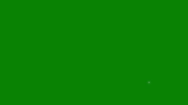 Twinkling star set Hand drawn shining stars. A cloud of cosmic shining dust. blinking light effect on transparent background with alpha channel. green background, 4k video